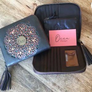 Ocea Designs Mandala leather wallet - Australian company